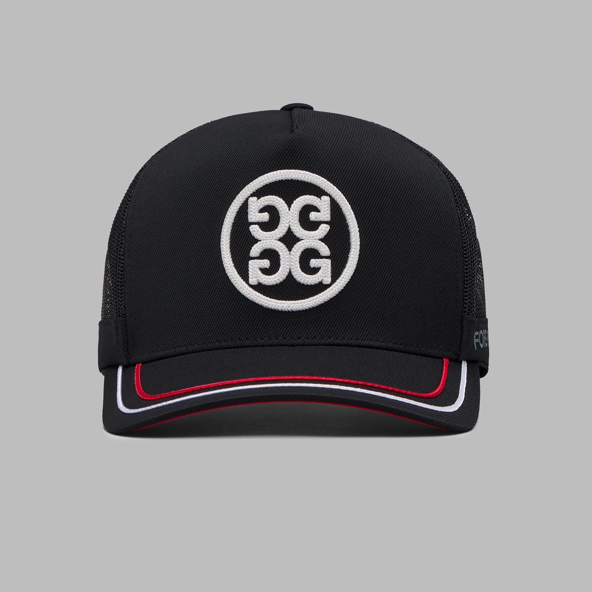 G/FORE Soutache Tall Stretch Twill Trucker Cap Onyx